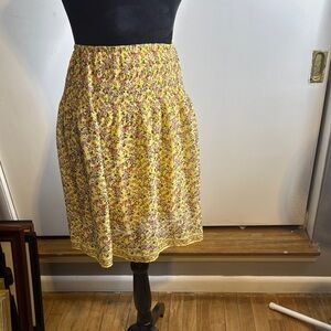 Max Studio, smocked waist, stretch, school, ditsy floral, look @
measurement!